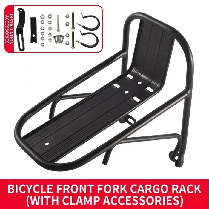 Porte-bagages avant en alliage d'aluminium pour VTT et vélo de route, support de bagages pour frein 