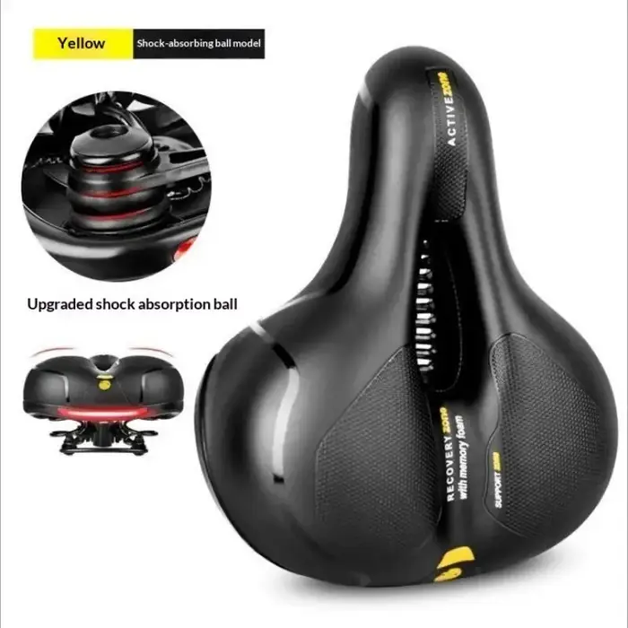 Hollow Breathable Bike Seat Shock Absorbing Comfort Big Butt Bicycle For Men Women Road Cycling Safety Accessory