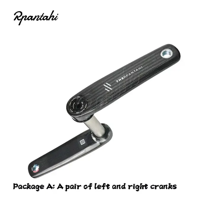 Pédalier de vélo de route RPANTAHI en fibre de carbone, avec axe en titane de 24 mm et une araignée