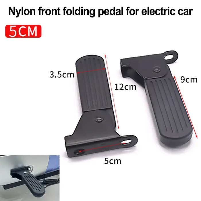 1 paire de repose-pieds avant pliables pour vélo électrique