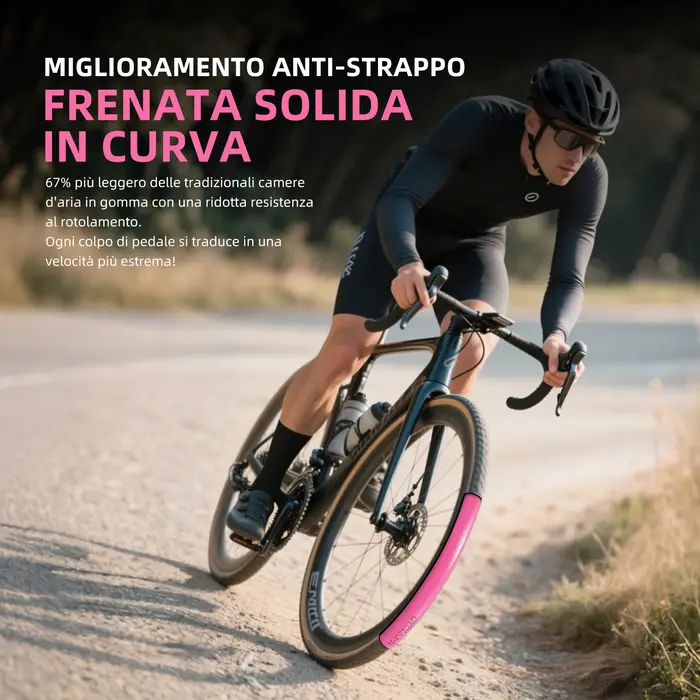 CYCLAMI ultraléger route vtt29 vélo TPU intérieur rose Tube pneu français Valve FV 65mm pour gravier 700C 32C 35C 37C 40C 47C Super léger