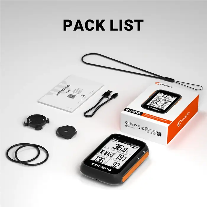 COOSPO BC200 ordinateur de vélo sans fil GPS compteur de vitesse