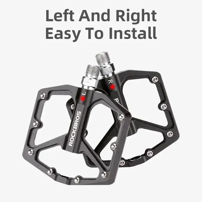 ROCKBROS pédales de vélo en alliage d'aluminium anti-dérapant ultraléger roulement scellé vtt