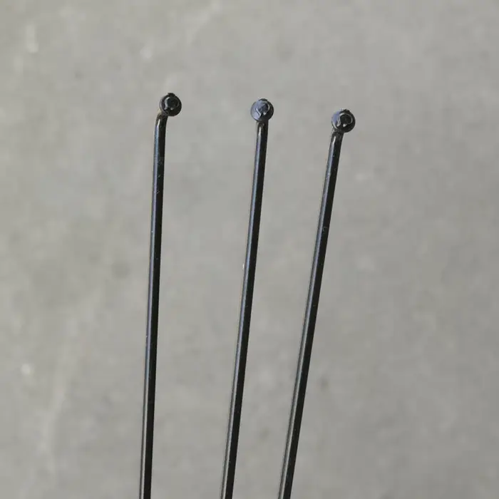 Lot de 5 rayons de vélo noirs de 14G de diamètre