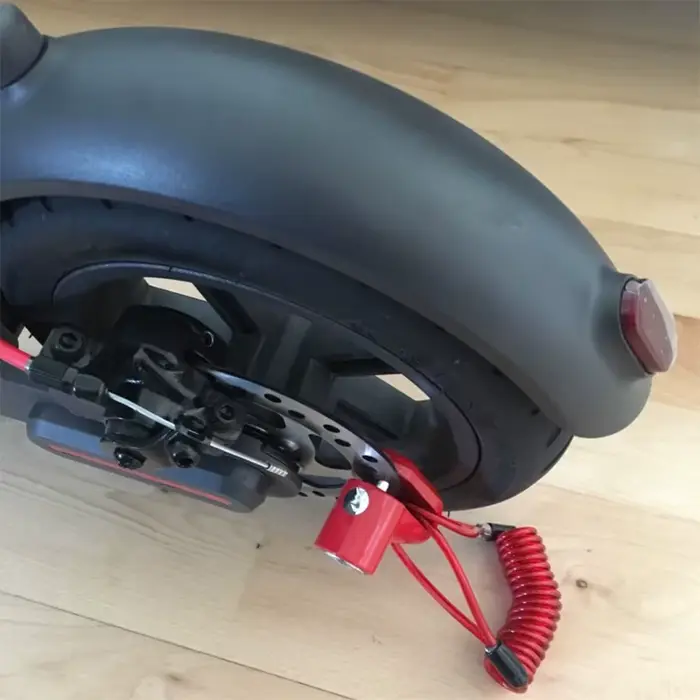 Verrouillage des freins à disque avec fil d'acier pour Scooter électrique Xiaomi M365 1S Pro