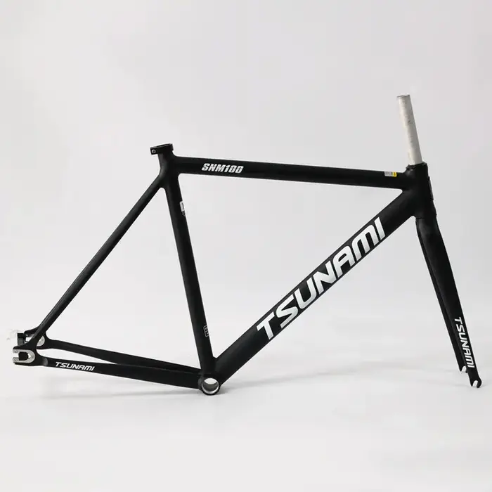 TSUNAMI SNM100 cadre 700C cadre à engrenages fixes en aluminium et piste de fourche Fixie vélo 49CM