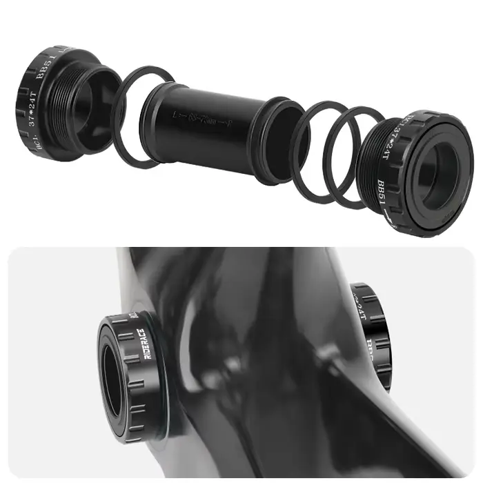 RIDERACE support de pédalier de vélo roulement scellé 24MM BB SET BC1.37-24T BB51 BB52 filetage 68-73mm pour arbre central de VTT