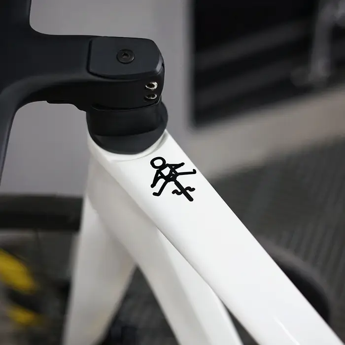 Autocollants universels en vinyle imperméables pour cadre de vélo de route et VTT, tube supérieur, autocollants de sécurité pour vélo, pour la décoration
