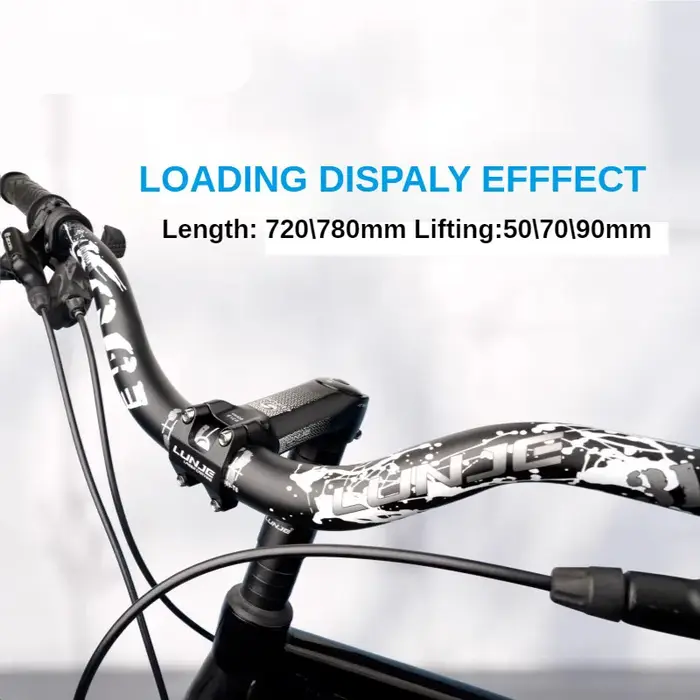 Guidon de VTT LUNJE 31.8x720/780mm en aluminium