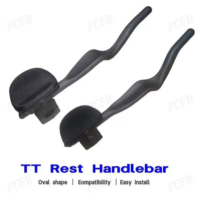 Vélo de route Triathlon temps d'essai 3K repose-vélo entièrement en carbone guidon TT 35 ° Pour extension