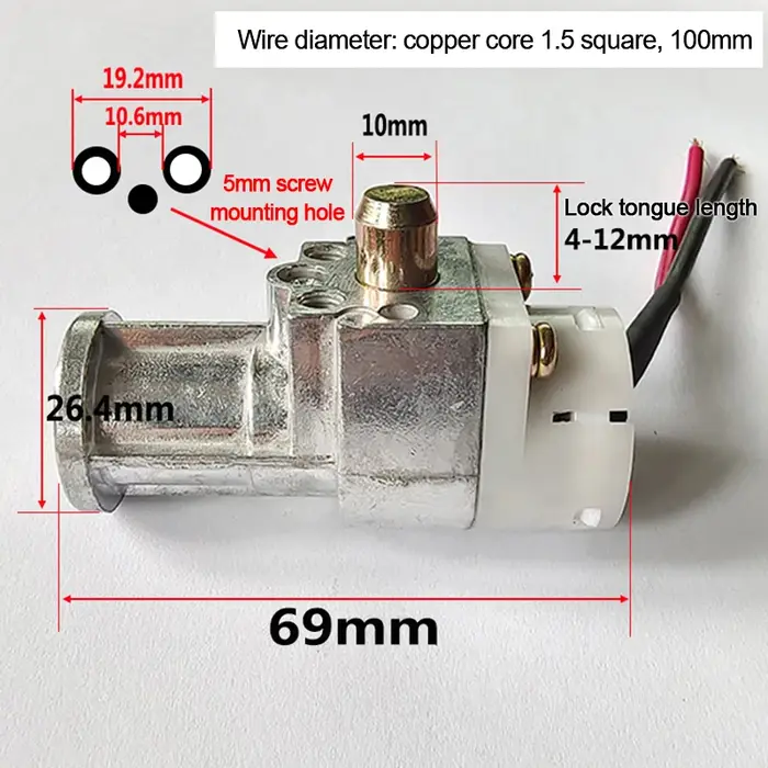 Serrure universelle de boîtier de batterie au lithium pour vélo électrique