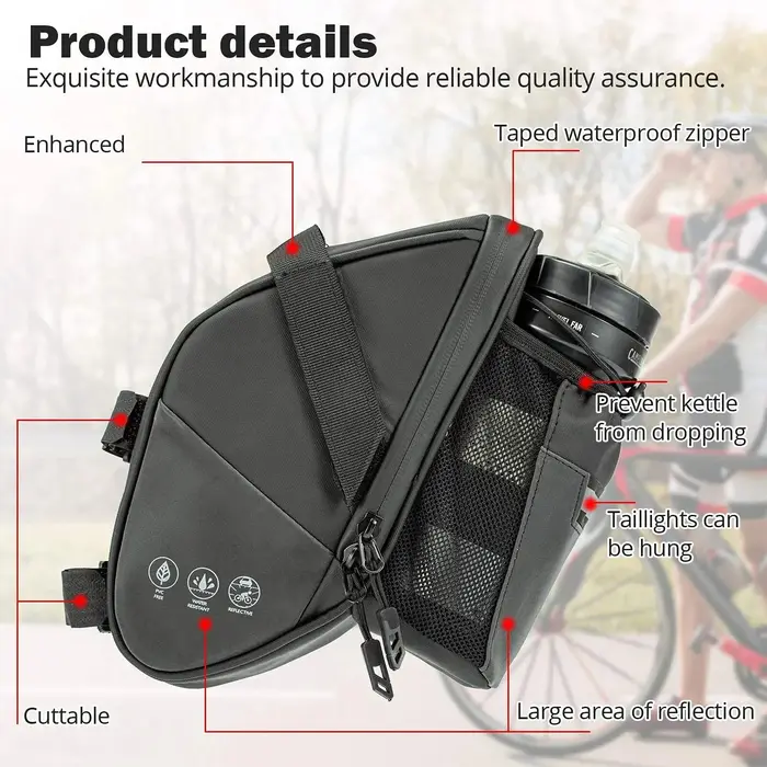 Sac de selle de vélo étanche