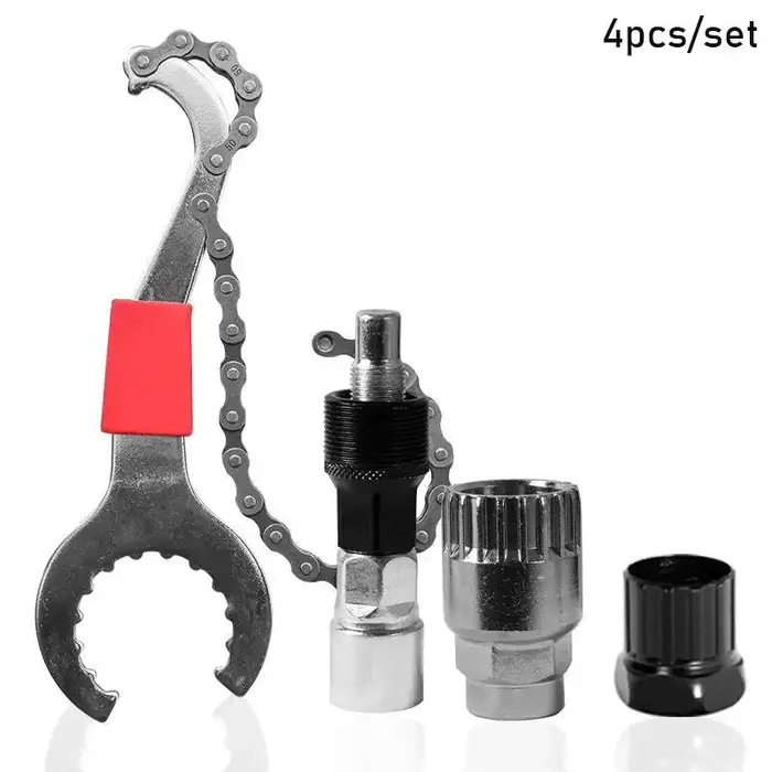 Kit d'outils de réparation de vélo 4 pièces, outil robuste pour retirer le volant, coupe-chaîne pour