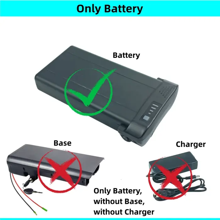 Batterie de vélo électrique de ville de support arrière 36V 6.6Ah 7.5Ah 7.8Ah 10.5Ah 10Ah 24V pour e
