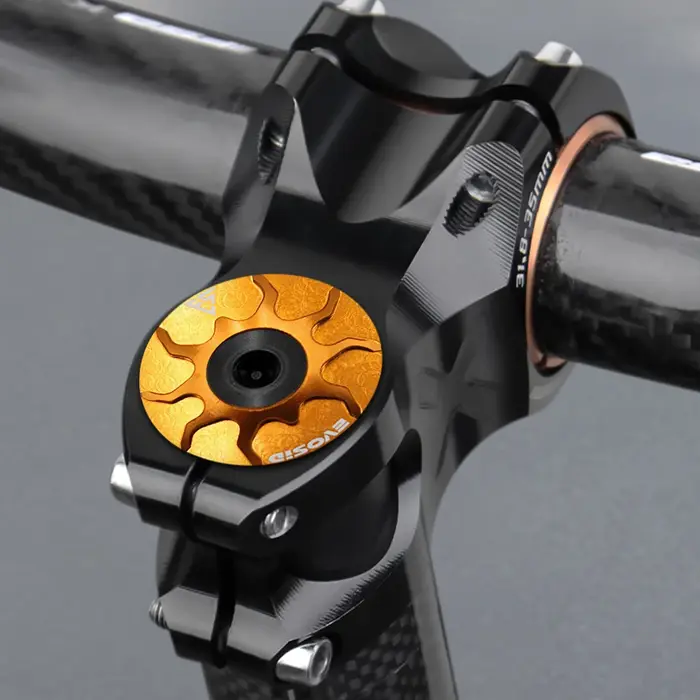 Capuchon de potence de vélo en alliage d'aluminium avec vis