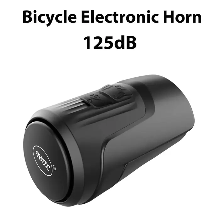 TWOOC 125dB sonnette électronique de vélo klaxon antivol USB Rechargeable adapté aux vélos de route de montagne enfants Scooters