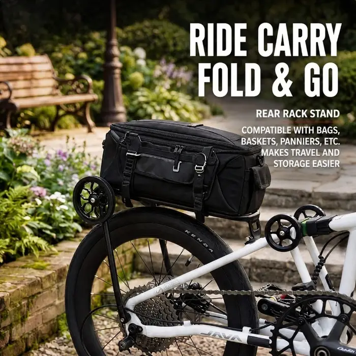 Porte-bagages arrière en alliage d'aluminium pour vélo pliant Brompton JAVA NEO