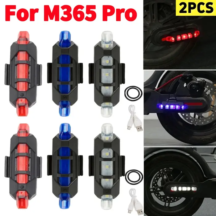 2 feux d'avertissement pour trottinette électrique M365 Pro