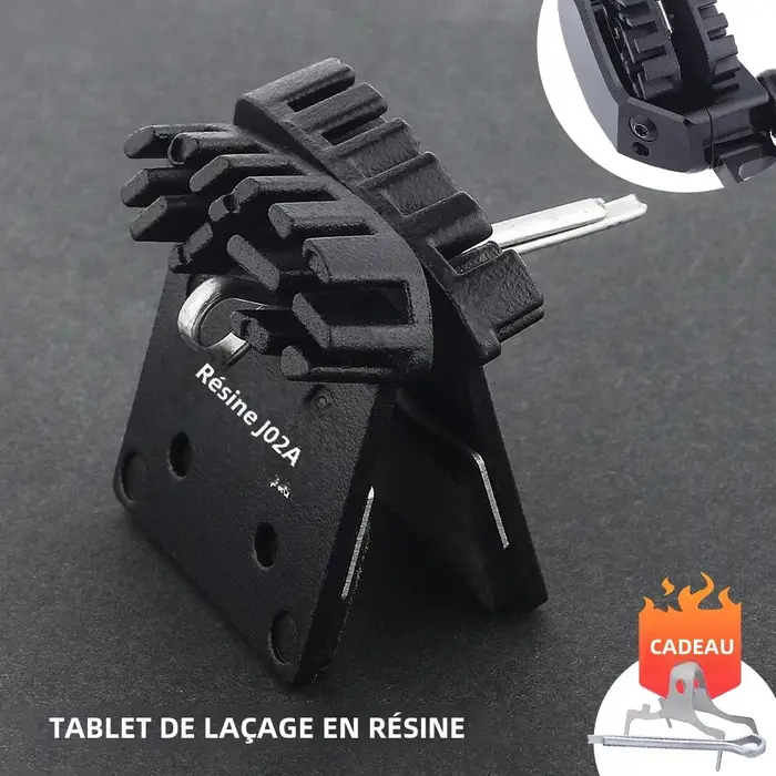 Plaquettes de frein à disque de vélo vtt J02A résine Ice Tech