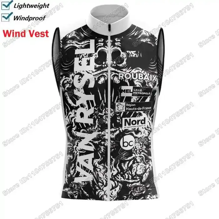 Gilet de cyclisme coupe-vent 2026 Rose Team Roubaix