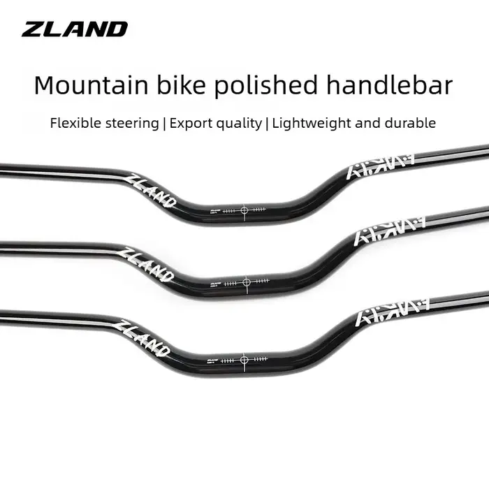ZLAND VTT guidon élévateur poli-620/680/720/780MM 55mm ascenseur poli noir pour le cyclisme de fond de descente