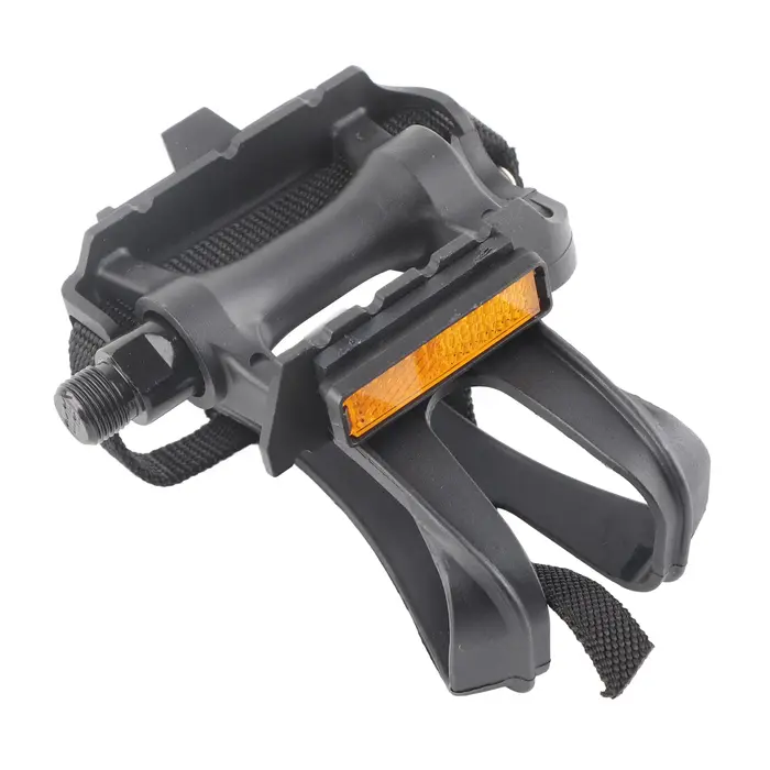 1 paire de pédales de vélo en nylon avec sangles de fixation pour vélos de montagne Fixie