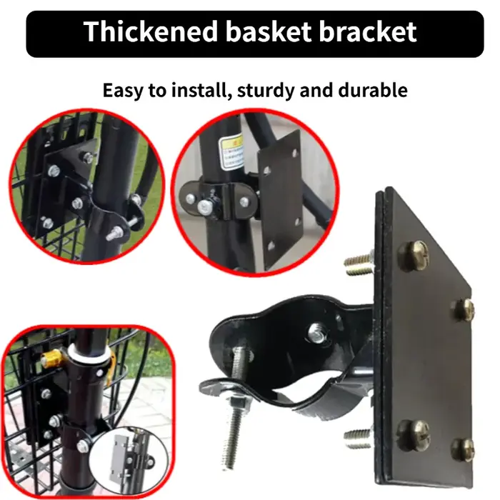 Support de fixation pour panier de vélo