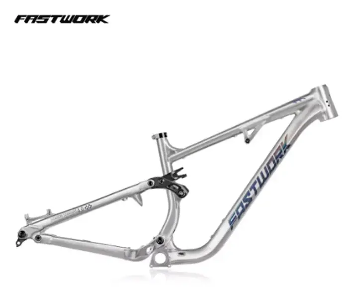 Cadre de vélo Soft Tail Enduro en alliage d'aluminium VTT 29/27.5 pouces, suspension intégrale 4 poi