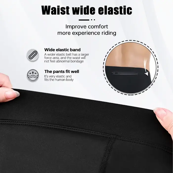 X-TIGER pantalons de vélo pour hommes hiver collants de vélo de montagne chauds avec poches arrière