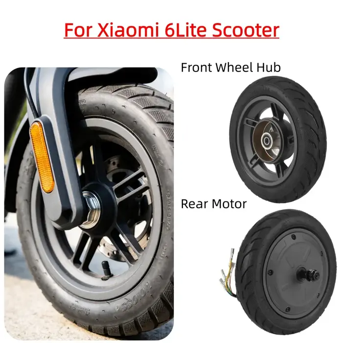 Roue moteur de trottinette originale de 10 pouces avec pneu tubeless 10x2.125