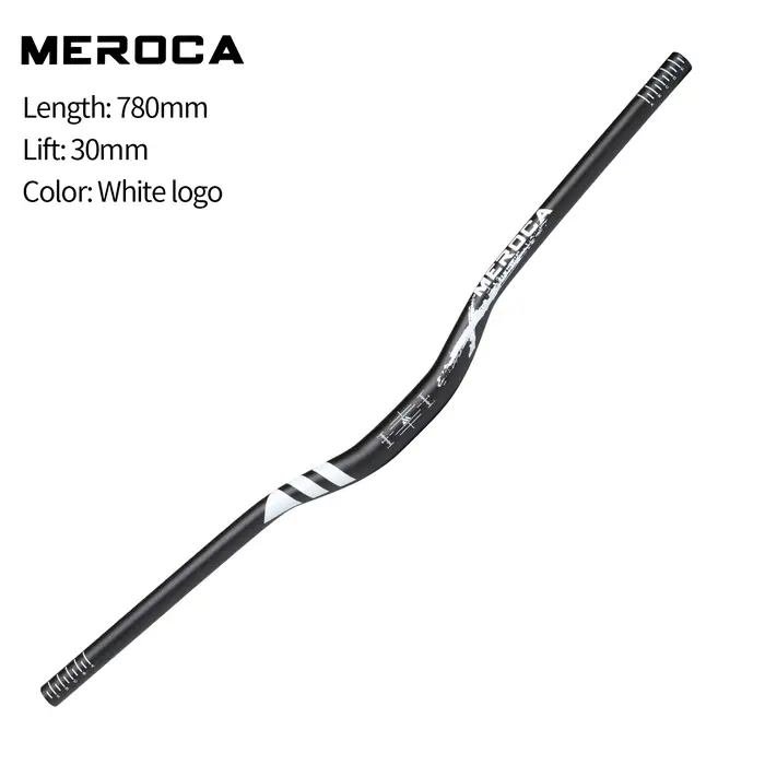 MEROCA guidon de vélo 31.8mm hauteur 30mm/55mm longueur 720mm/780mm alliage d'aluminium haute résistance pour
