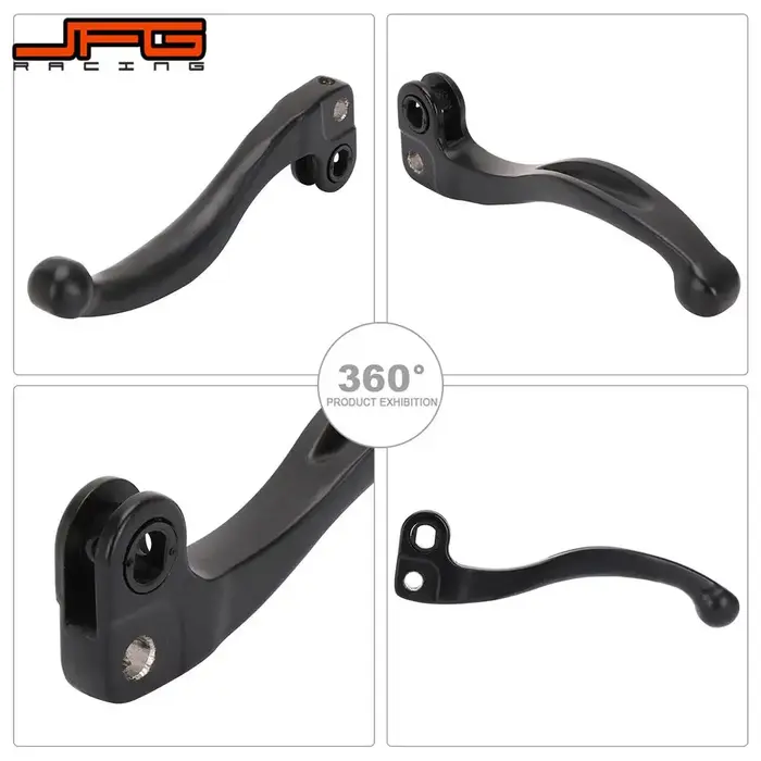 Leviers de frein gauche et droit en aluminium pour moto