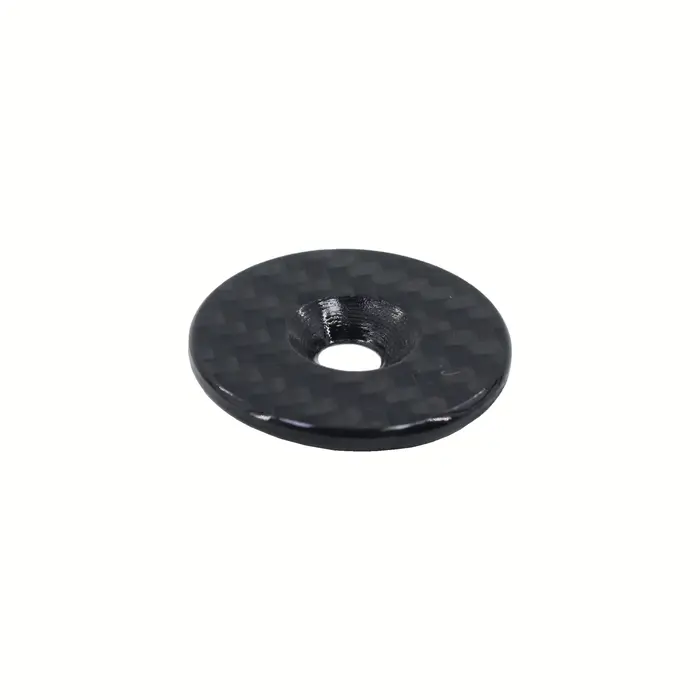 Couverture de tige de vélo en fibre de carbone 3K brillant mat, casques de vélo, bouchons en carbone