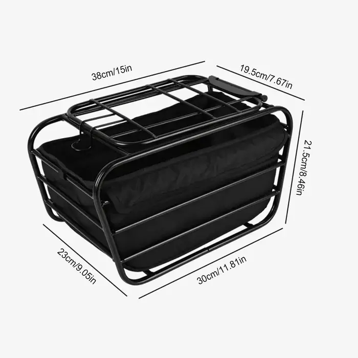 Panier de vélo pour chien pour porte-bagages arrière, panier de transport pour animaux de compagnie,