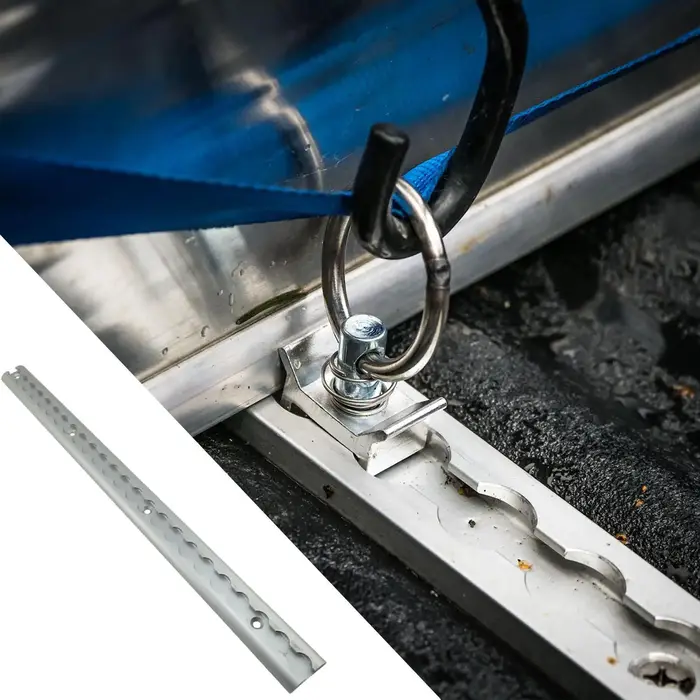 Rail de fixation en aluminium pour moto, VTT, tracteurs, motos tout-terrain, 0,5 m, type L, pour la sécurité des remorques