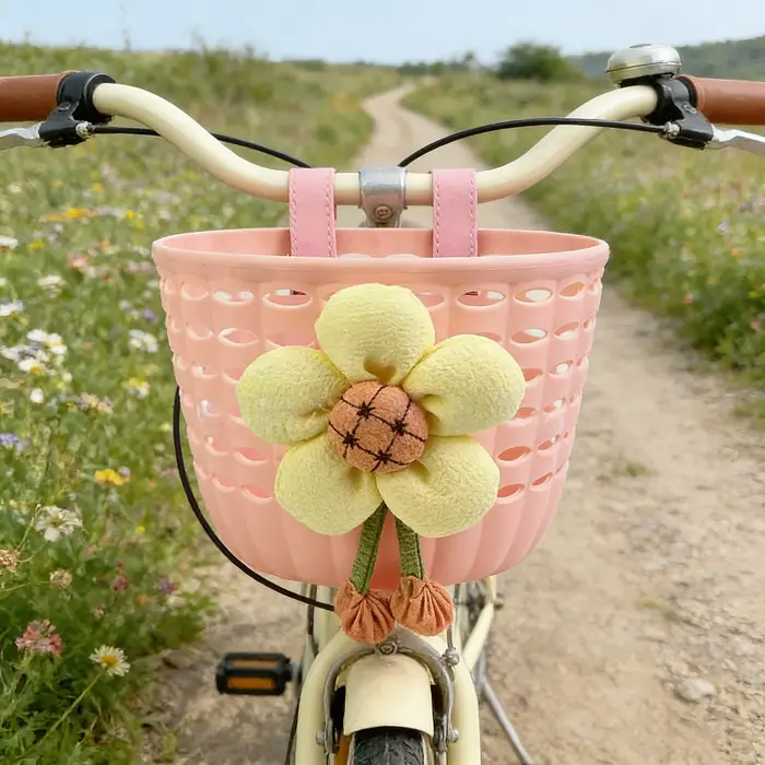 1 panier avant pour vélo avec sangles de fixation