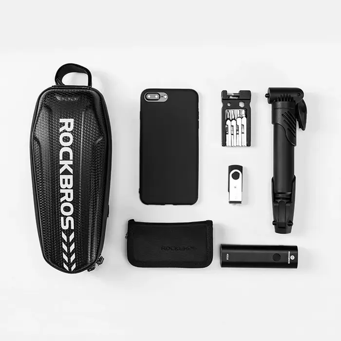 Sac de vélo étanche ROCKBROS pour tube supérieur cadre avant en PU rigide pour vélo de route et montagne rangement capacite 1.5L pour smartphone et accessoires de cyclisme