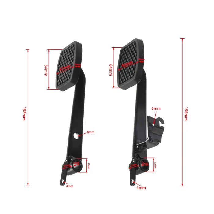 2 types différents de pédales de vélo de plage