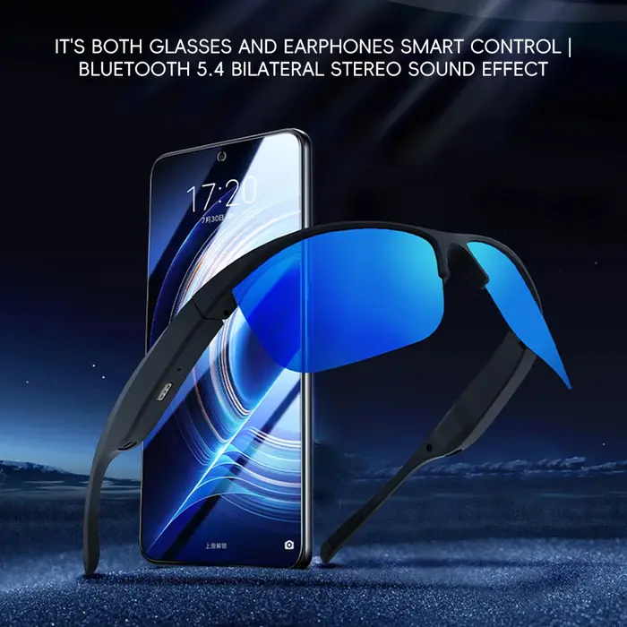 Cyclisme en cours d'exécution 5.4 lunettes intelligentes Bluetooth appel Audio casque à distance