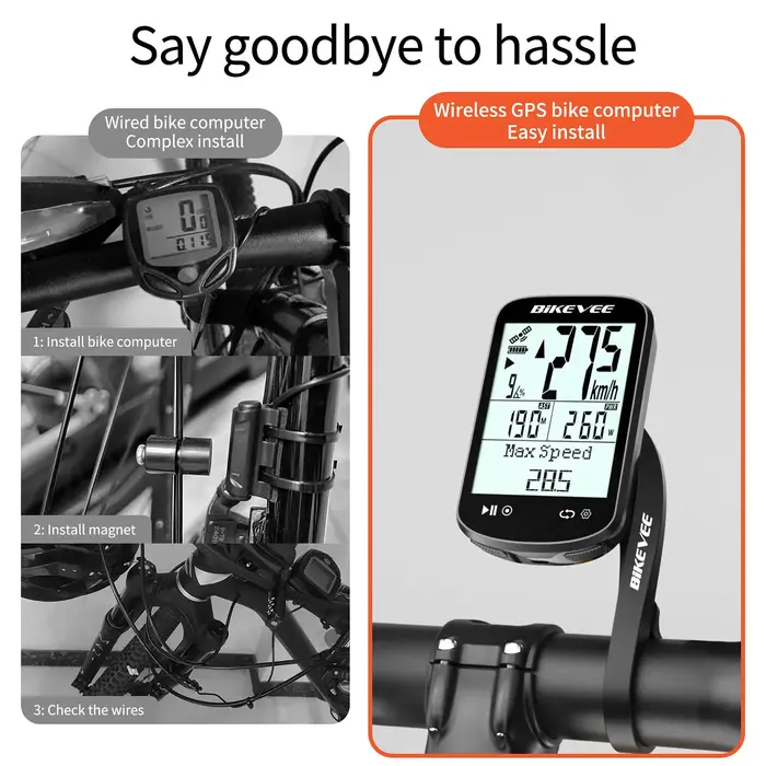 Ordinateur de vélo sans fil Bluetooth 5.4 & ANT+ Link-S App