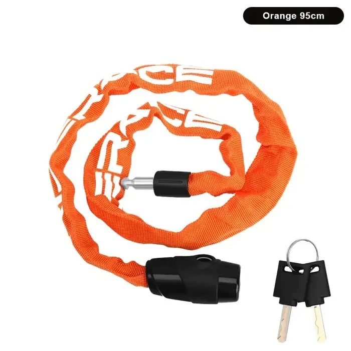 RIDERACE Verrou de Chaîne De Vélo Portable Anti-vol Haute Sécurité VTT Vtt