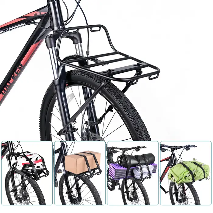 Porte-bagages avant en alliage d'aluminium 2026 pour VTT et vélo de route