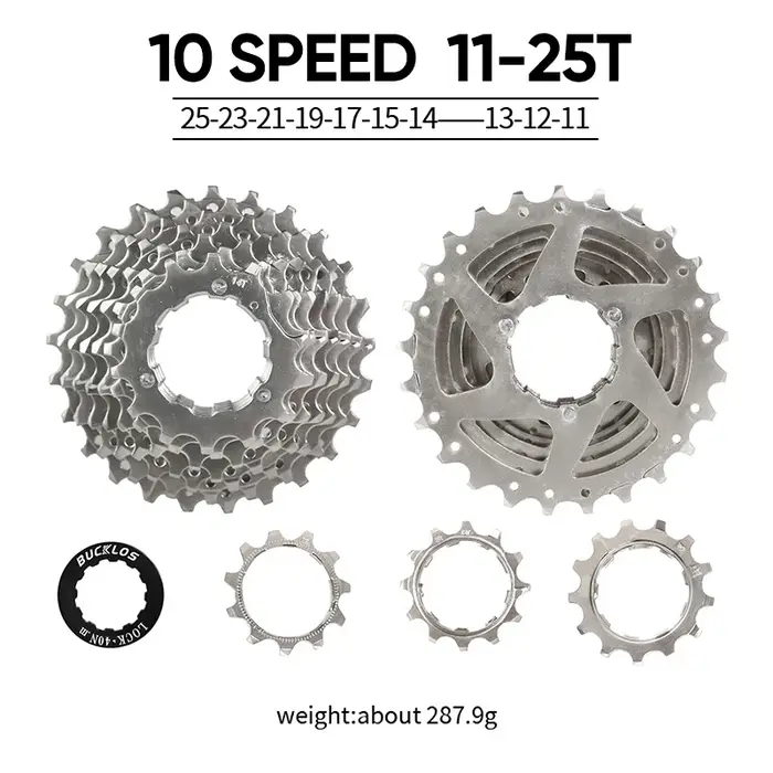 BUCKLOS Cassette de vélo 10/11/12 vitesses Cassette de VTT de route 11-25T 11-32T 11-40T 11-50T 11-5
