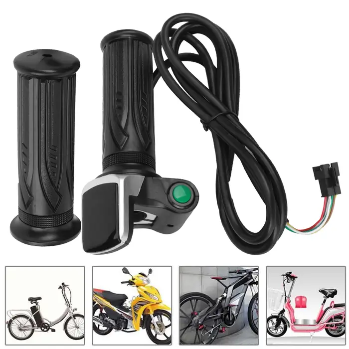 Poignée d'accélérateur électrique LCD avec interrupteur, contrôle de la vitesse, 6 sante, 36V, 48V,