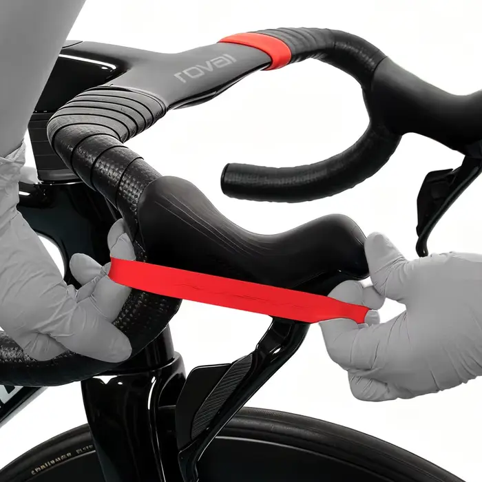 Lot de 2 attaches de guidon élastiques en silicone pour vélo de route RISK