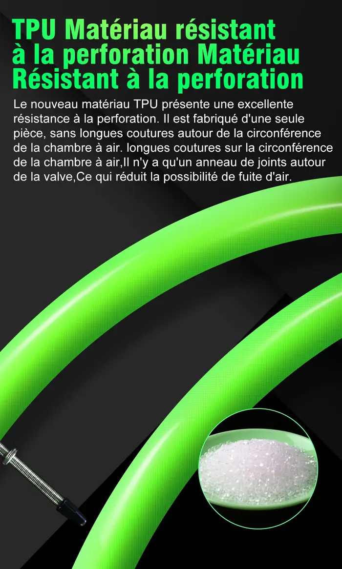 CYCLAMI Chambre à Air Ultralégère en TPU pour Vélo de Route 700C 700x18 23 25 28 30 32