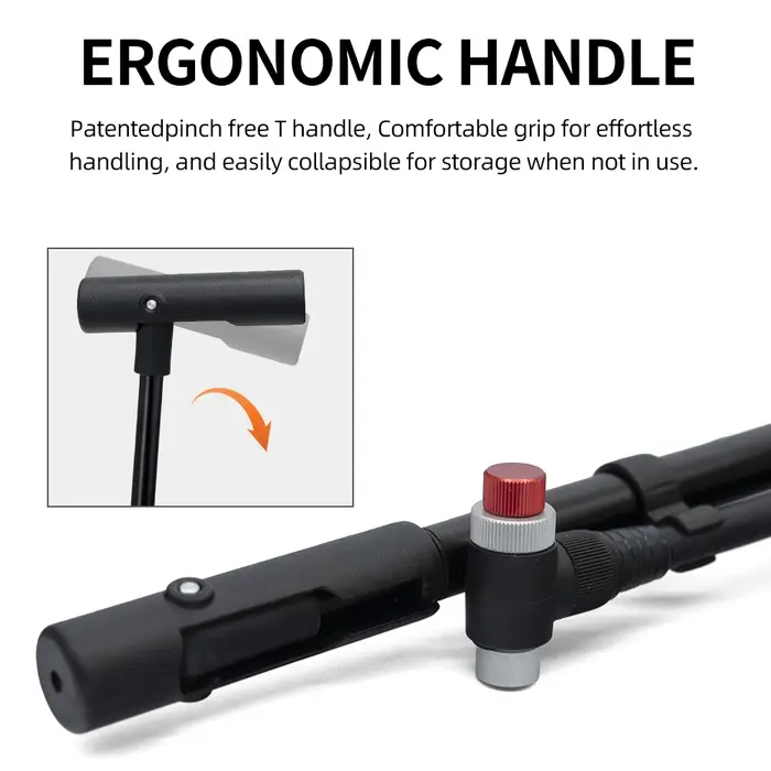 Pompe à air de vélo Portable haute pression 350psi avec jauge pour fourche et Suspension arrière amortisseur