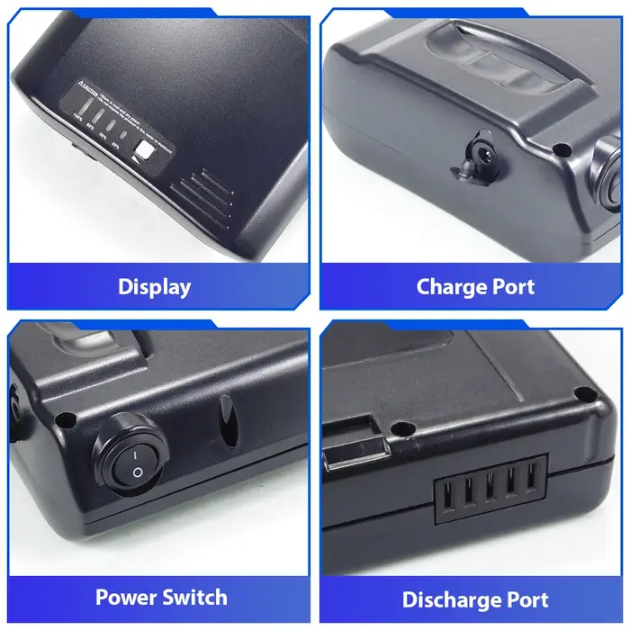 Boîte de batterie pour vélo électrique Fold X X1 K9 Rear Pack 36V 48V pour Shinga BBF Madrid CASE RK-3C O2FEEL EZEGO R4Y Dehawk