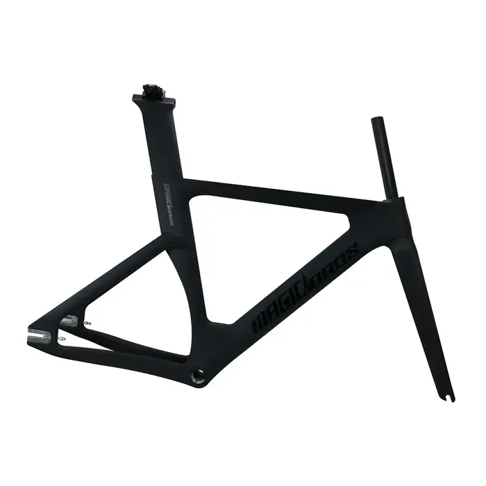 Cadre et fourche à engrenages fixes en carbone 700C, 49cm 51cm 54cm 57cm, cadre de vélos de route