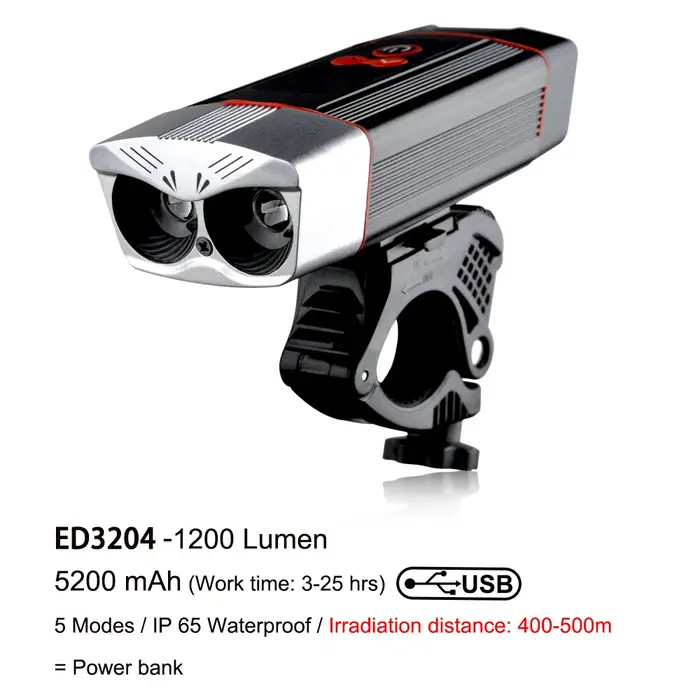 EasyDo-Lampe de vélo LED étanche à la pluie